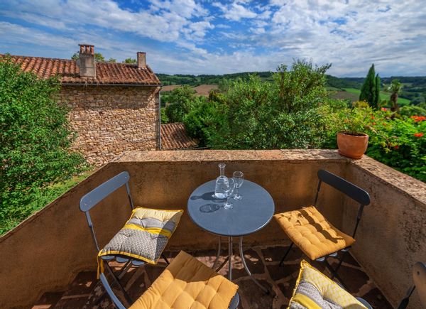 Jenny's house is the ground floor of a beautifully  renovated town house set in the beautiful village of Cordes sur Ciel, a picturesque medieval hilltop village in the Tarn department of France.